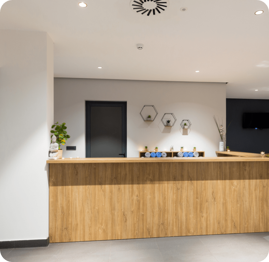 歯科医院の受付の写真